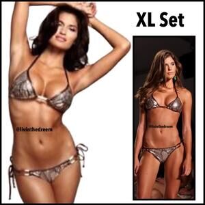 Beach Bunny Kardashian In Your Eyes Bikini XL Set $299